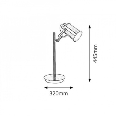 Stolní lampa Rabalux 5986 Stolní lampa PETER E27/15W (1)