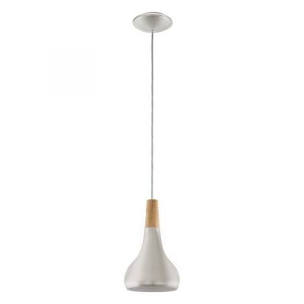 Závěsné svítidlo Eglo (96984) Závěsné svítidlo SABINAR 1xE27/60W/230V 180mm stříbrná