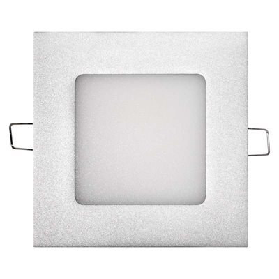 Přisazené svítidlo Emos ZD2222 LED panel 120×120, vestavný stříbrný, 6W neutrální bílá