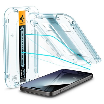 Tvrzené sklo Spigen tR EZ Fit 2 Pack na Apple iPhone 15 Pro Max