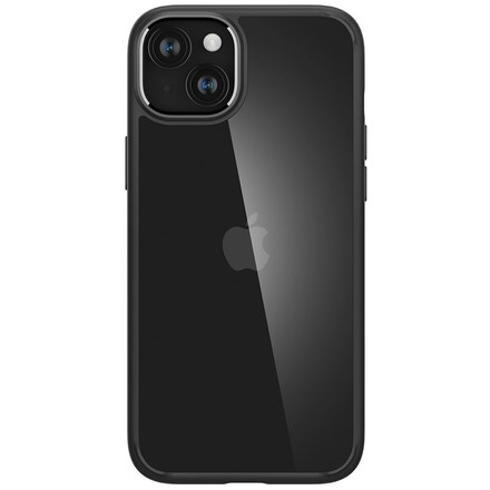 Kryt na mobil Spigen Crystal Hybrid na Apple iPhone 15 Plus - černý/ průhledný