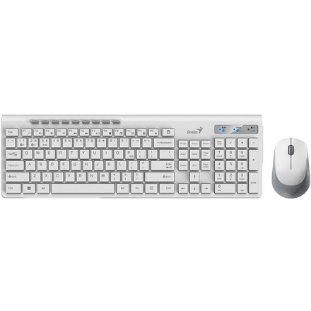 Set klávesnice s myší Genius SlimStar 8230 - bílá