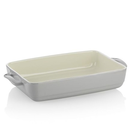 Servírovací a zapékací miska Kela KL-15293 Malin keramická světle šedá 37,5x22,0x7,0cm