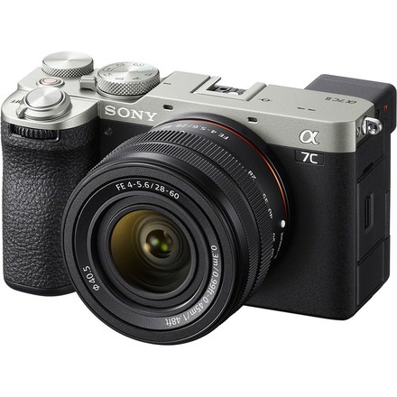 Kompaktní fotoaparát s vyměnitelným objektivem Sony Alpha A7C II + 28-60, stříbrný