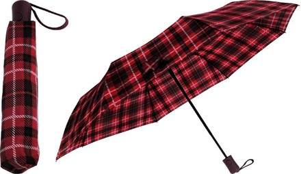 Deštník Excellent KO-DB7250520cerv skládací 95 cm kostka červený