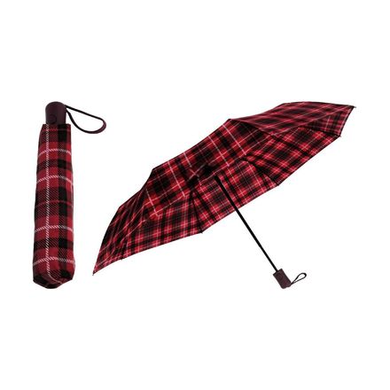Deštník Excellent KO-DB7250520cerv skládací 95 cm kostka červený