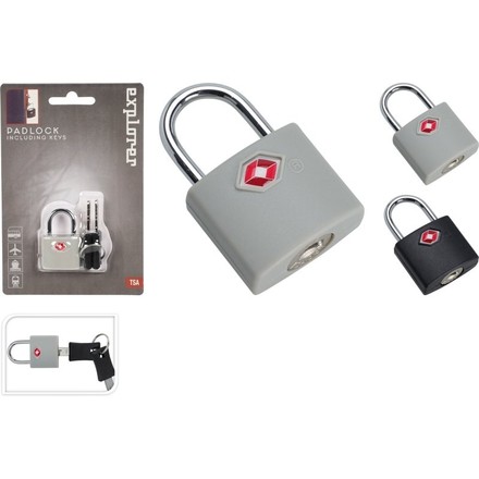 Visací zámek Xqmax KO-CY8920170cern s klíči černý