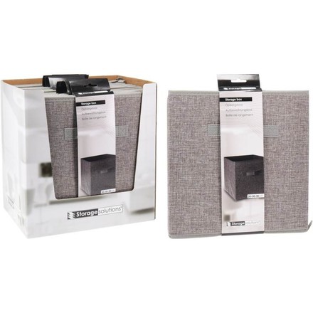 Úložný box Homestyling KO-101001720seda 30x30 cm textil šedý