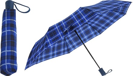 Deštník Excellent KO-DB7250520modr skládací 95 cm kostka modrý