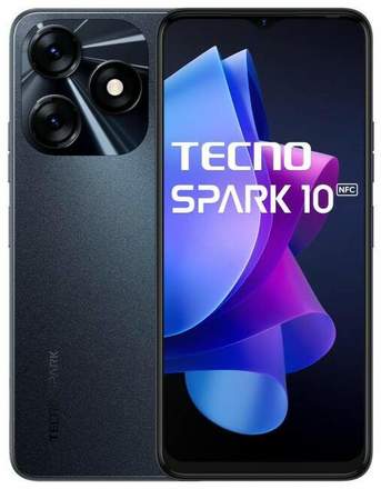 Mobilní telefon Tecno Spark 10 NFC 4/128GB Meta Black
