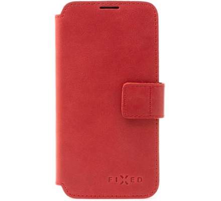 Pouzdro na mobil Fixed ProFit kožené pouzdro Apple iPhone 15 Plus červené