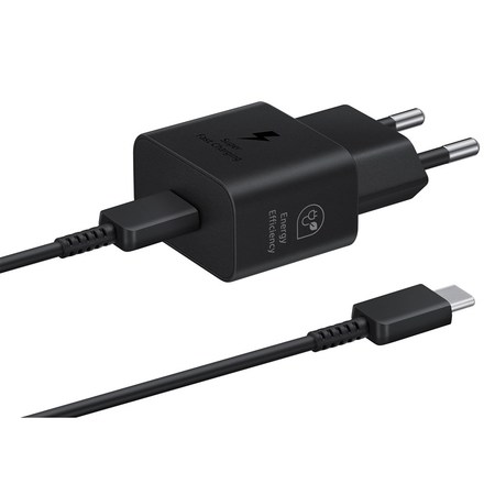 Nabíječka do sítě Samsung EP-T2510, USB-C, 25W + USB-C kabel 1m - černá