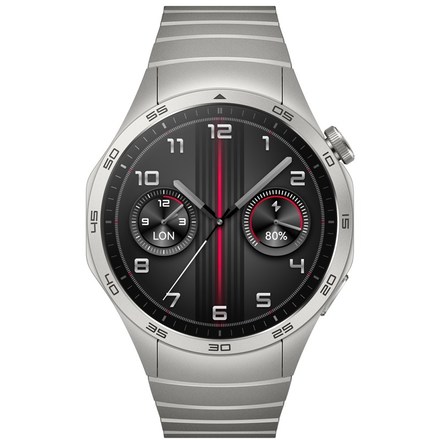 Chytré hodinky Huawei Watch GT 4 46mm - Silver + Stainless Steel Strap