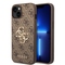 Kryt na mobil Guess 4G Metal Logo na Apple iPhone 15 Plus - hnědý (3)