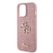 Kryt na mobil Guess Fixed Glitter 4G Metal Logo na Apple iPhone 15 Pro Max - růžový (1)