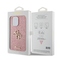 Kryt na mobil Guess Fixed Glitter 4G Metal Logo na Apple iPhone 15 Pro Max - růžový (4)