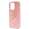 Kryt na mobil Guess Fixed Glitter 4G Metal Logo na Apple iPhone 15 Pro - růžový (1)