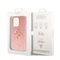 Kryt na mobil Guess Fixed Glitter 4G Metal Logo na Apple iPhone 15 Pro - růžový (4)