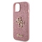 Kryt na mobil Guess Fixed Glitter 4G Metal Logo na Apple iPhone 15 - růžový (1)