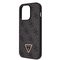 Kryt na mobil Guess 4G Strass Triangle Metal Logo + Crossbody Popruh na Apple iPhone 15 Pro Max - černý (1)
