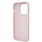 Kryt na mobil Guess 4G Strass Triangle Metal Logo na Apple iPhone 15 Pro - růžový (2)