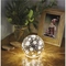 Vánoční dekorace Emos DCLW28 LED vánoční skleněná koule – vločky, 12 cm, 3x AA, vnitřní, teplá bílá, časovač (6)