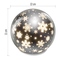 Vánoční dekorace Emos DCLW28 LED vánoční skleněná koule – vločky, 12 cm, 3x AA, vnitřní, teplá bílá, časovač (8)