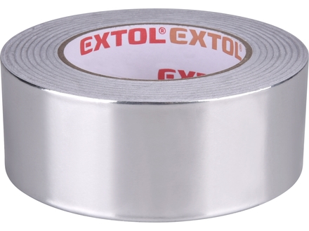 Lepící páska Extol Premium 8856332 ALU, hliníková, 50mm x 50m tl. 0,03mm, akryl. lepidlo