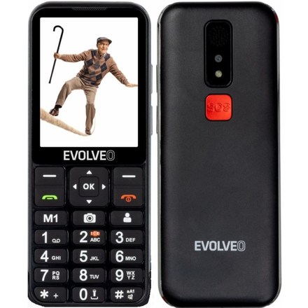 Mobilní telefon pro seniory Evolveo EasyPhone LT - černý