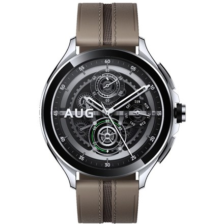 Chytré hodinky Xiaomi Watch 2 Pro 46mm - Silver / Brown Elegant Band