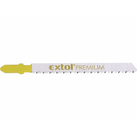 Plátky do přímočaré pily Extol Premium (8805001) 5ks, 75x2,5mm, HCS