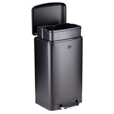Odpadkový koš Dirt Devil nášlapný 20 l tiché zavírání černá (1)