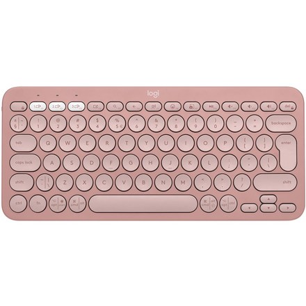 Počítačová klávesnice Logitech Pebble Keys 2 K380s, US INT&apos;L - růžová