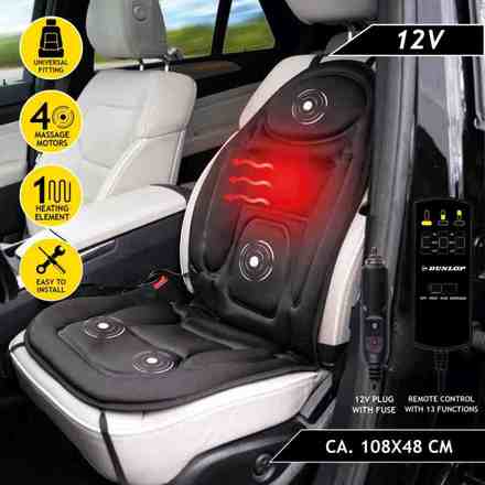 Vyhřívací a masážní podložka do auta Dunlop ED-247699 Vyhřívací a masážní podložka do auta (2)