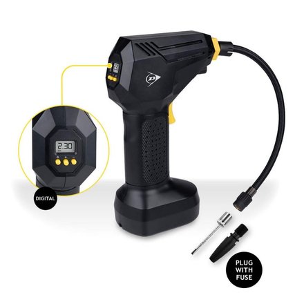 Vzduchový kompresor Dunlop ED-226557 Vzduchový kompresor digitální 12V 150 PSI