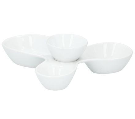 Servírovací tác Alpina ED-218490 Servírovací tác na pochutiny a miska na dip