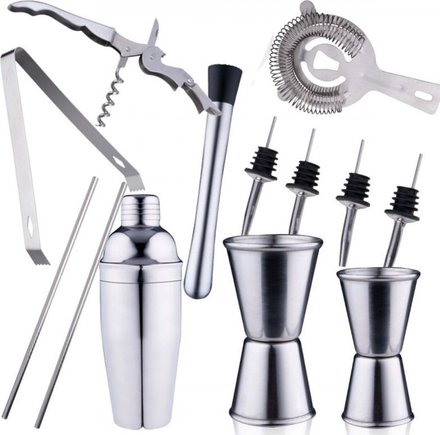 Barmanská sada Alpina ED-247473 Barmanská sada shaker nerez ocel 14 ks