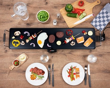 Elektrický gril Alpina ED-223160 Elektrický gril stolní teppanyaki 2000W 70 cm (1)
