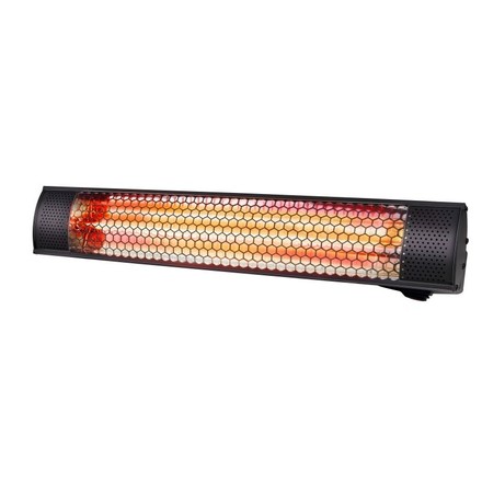 Infračervený zářič Alpina ED-218780 Infračervený zářič ohřívač nástěnný 2000W černá