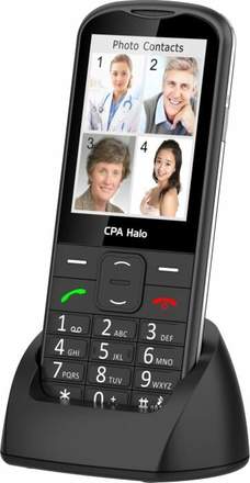 Mobilní telefon pro seniory CPA HALO 28 černý