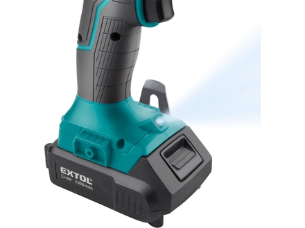 Aku vrtací šroubovák Extol Industrial 8791802 s příklepem SHARE20V, BRUSHLESS, 20V Li-ion, 2000mAh (2)