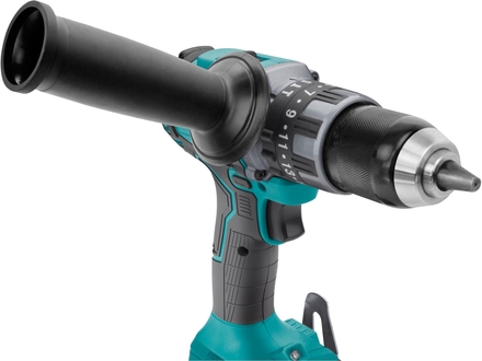 Aku vrtací šroubovák Extol Industrial 8791802 s příklepem SHARE20V, BRUSHLESS, 20V Li-ion, 2000mAh (5)