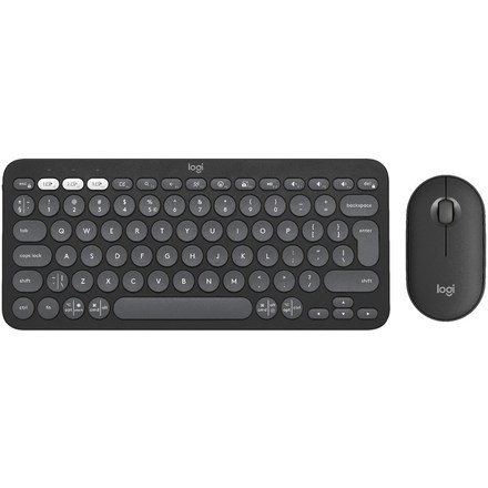 Set klávesnice s myší Logitech Pebble 2 Combo, US INT&apos;L - grafitová