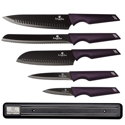 Sada nožů Berlingerhaus BH-2702 s magnetickým držákem 6 ks Purple Eclipse Collection