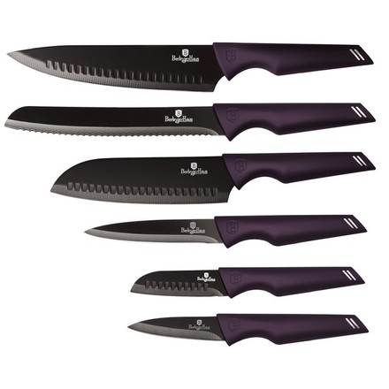 Sada nožů Berlingerhaus BH-2597 s nepřilnavým povrchem 6 ks Purple Eclipse Collection