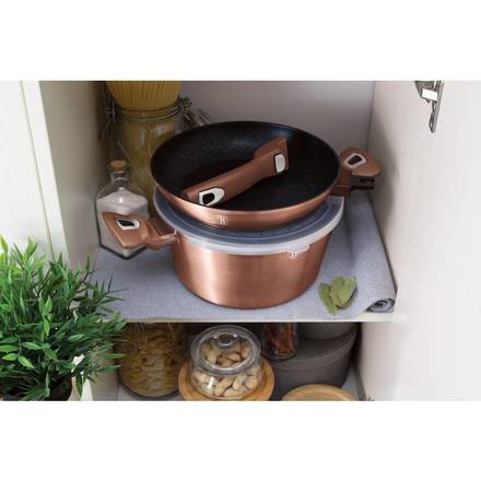 Sada nádobí s mramorovým povrchem Berlingerhaus BH-7051 6 ks Rosegold Metallic Line (4)