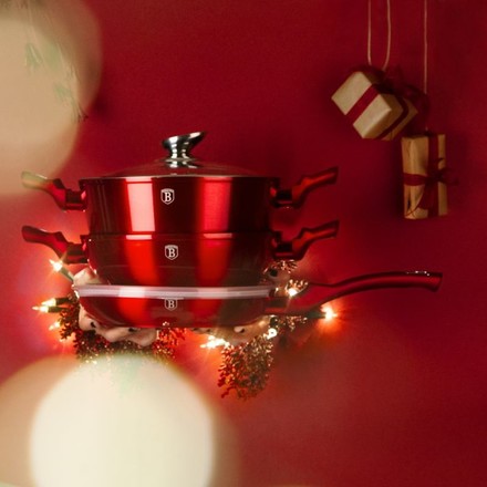 Sada nádobí Berlingerhaus BH-6780 s mramorovým povrchem 5 ks Burgundy Metallic Line (2)