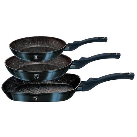 Pánev s mramorovým povrchem Berlingerhaus BH-6140 sada 3 ks Aquamarine Metallic Line (2)