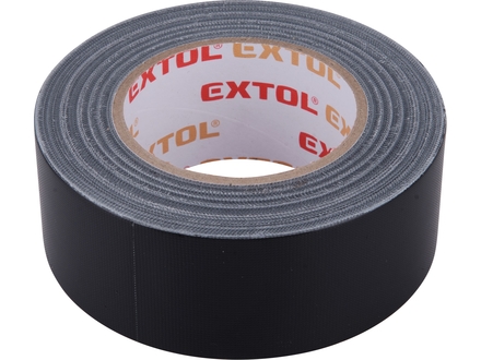 Lepící páska Extol Premium 8856313 textilní/univerzální, 50mm x 50m tl.0,18mm, černá