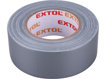 Lepící páska Extol Premium 8856312 textilní/univerzální, 50mm x 50m tl.0,18mm, šedá